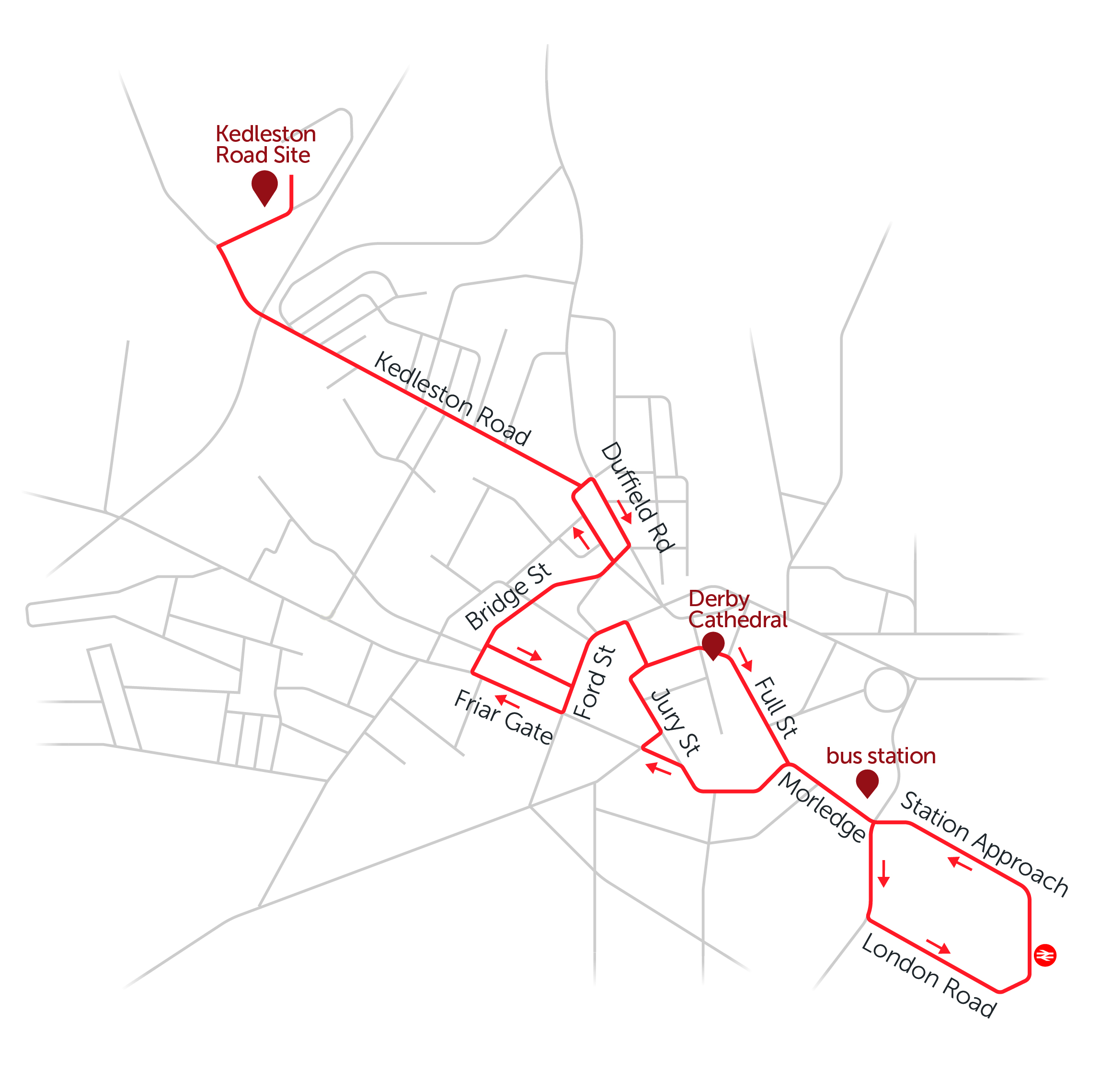 Unibus U1 route map